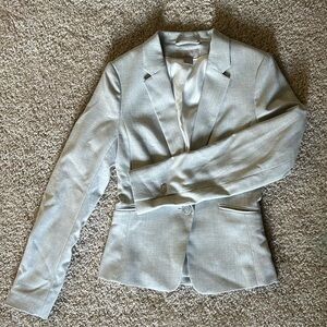 h&m gray slim fit blazer